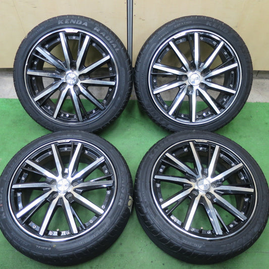 バリ溝！21年！8.5分★86 BRZ 等 S/F STEINER 215/45R17 ケンダ ラジアル カイザー シュタイナー 17インチ PCD100/5H★5060302TTノ