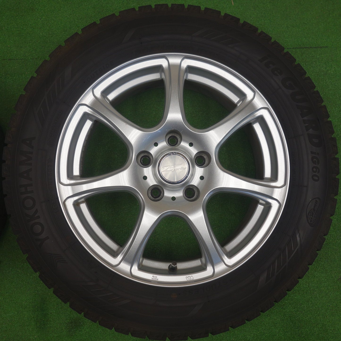 バリ溝！22年！キレイ！9.5分★スタッドレス 205/60R16 ヨコハマ アイスガード iG60 E sprine 社外 アルミ 16インチ PCD114.3/5H★6032901KTス