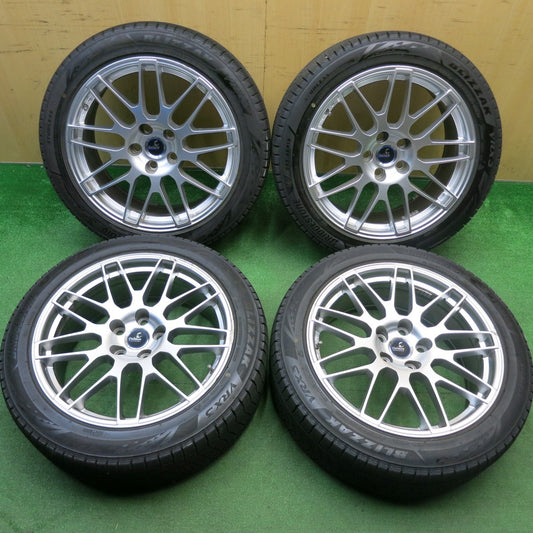 バリ溝！24年！9.5分★レクサス LS 等 Delmore LC.S 245/45R19 スタッドレス ブリヂストン ブリザック VRX3 デルモア 19インチ PCD120/5H★6011801HAス