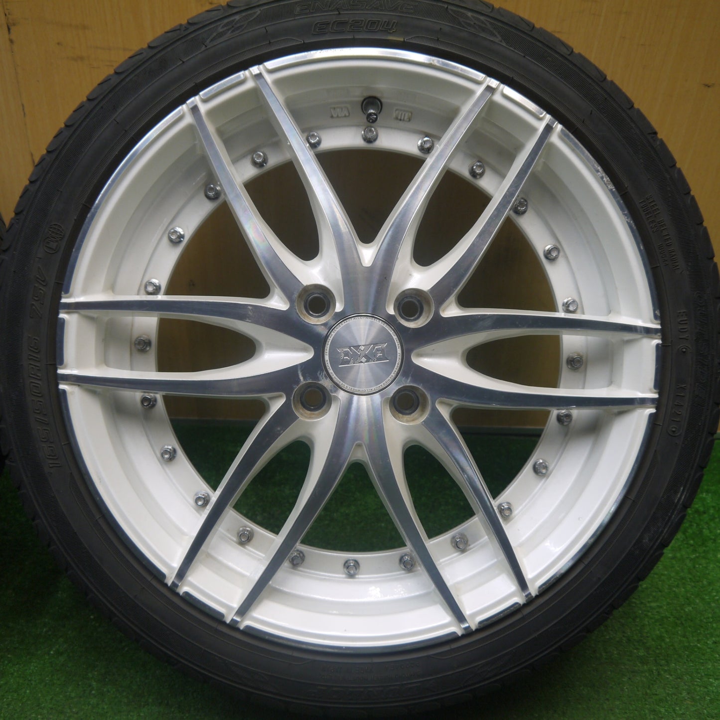 4本価格★ZEROBREAK SERIES AKUT EXE 165/50R16 ダンロップ エナセーブ EC204 16インチ ゼロブレイク アクト エグゼ PCD100/4H★6010910Hノ