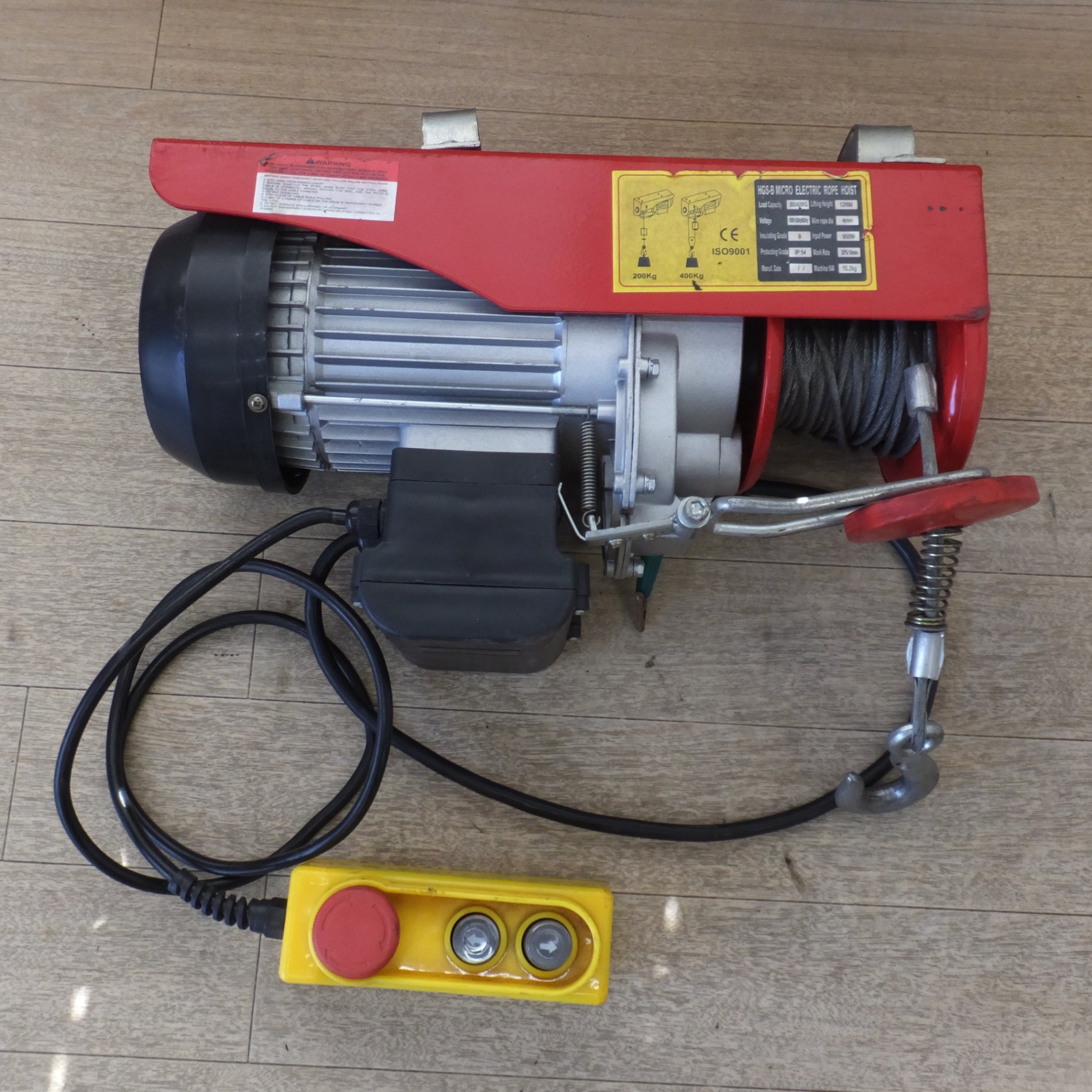 送料無料] ☆電動ホイスト MICRO ELECTRIC ROPE HOIST HGS-B 200/400KG