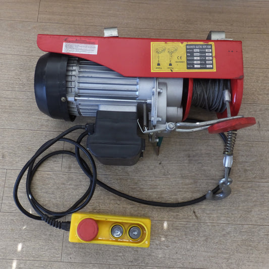[送料無料] ★電動ホイスト MICRO ELECTRIC ROPE HOIST HGS-B 200/400KG 12/6M　100V-50Hz/60Hz★