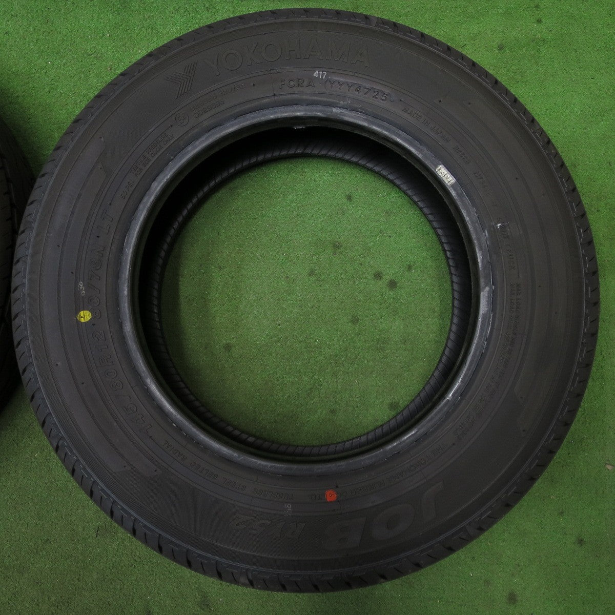 新車外し！25年★145/80R12 80/78N ヨコハマ JOB RY52 タイヤ 12インチ ハイゼット キャリイ エブリイ アトレー 等★6030603NGノタ