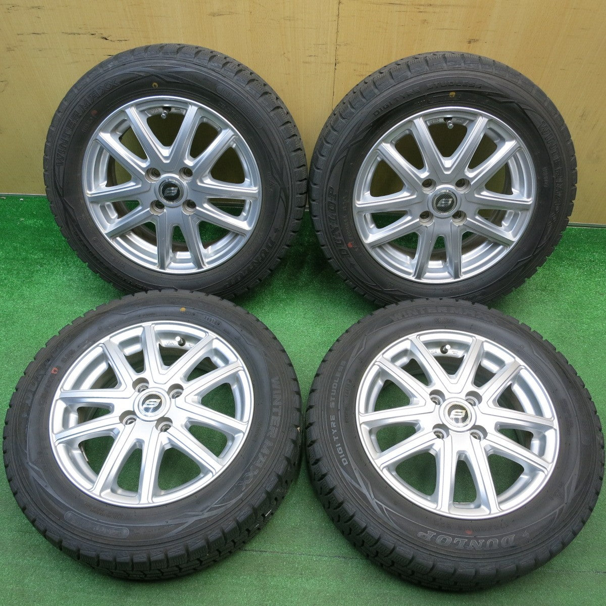 バリ溝！9分★スタッドレス 175/65R14 ダンロップ ウインターマックス WM01 STRANGER ストレンジャー 14インチ PCD100/4H★6010811HAス