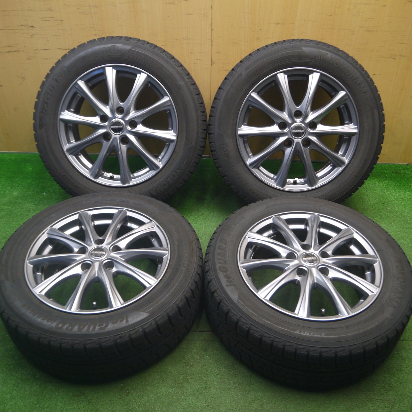 [送料無料] バリ溝！9.5分★スタッドレス 205/60R16 ヨコハマ アイスガード iG50 プラス WAREN ヴァーレン 16インチ PCD114.3/5H★5020506Hス