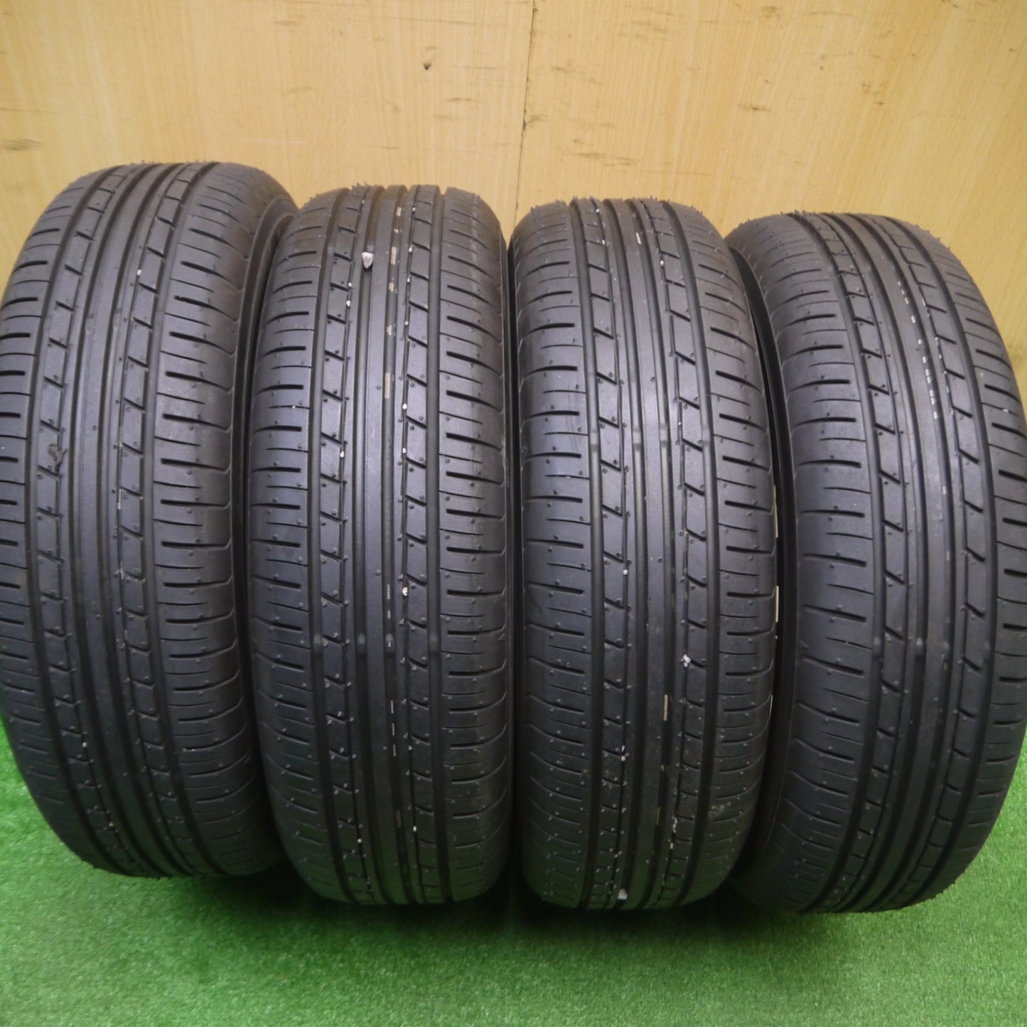 [送料無料] タイヤほぼ未使用★スズキ ラパン 純正 155/65R13 ヨコハマ エコス ES31 13インチ PCD100/4H★4092401Hノ