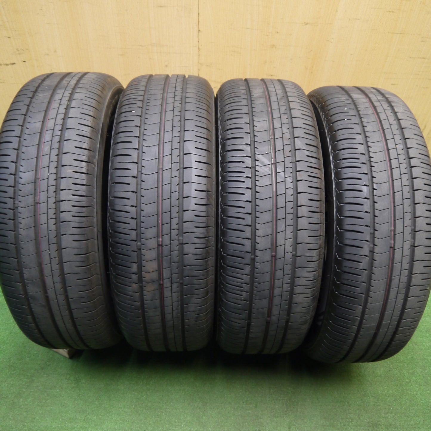 [送料無料] バリ溝！24年！キレイ！9分★マツダ2 純正 195/55R16 ブリヂストン エコピア NH200 16インチ PCD100/4H★5032101Hノ
