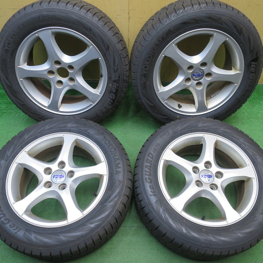バリ溝！23年！9.5分★ボルボ V60 S60 等 純正 215/55R16 スタッドレス ヨコハマ アイスガード iG70 16インチ PCD108/5H★6033105NJス