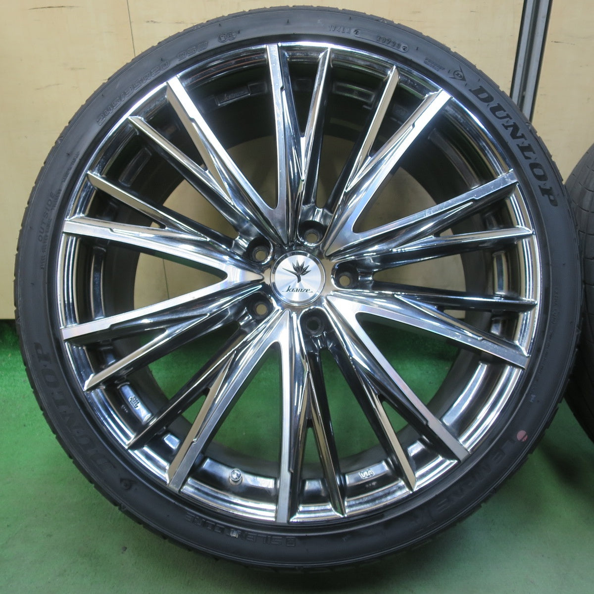 4本価格！23年★Kranze ELABORAR 331 EVO 245/35R20 ダンロップ LE MANS V+ クレンツェ エルアボラ 20インチ PCD114.3/5H★6051005IMノ