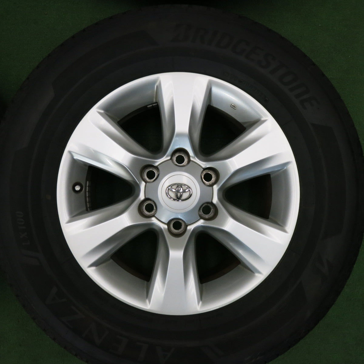 [送料無料] バリ溝！23年！キレイ！9.5分★トヨタ 150系 ランクル プラド 純正 265/65R17 ブリヂストン アレンザ LX100 17インチ PCD139.7/6H★5012304TNノ