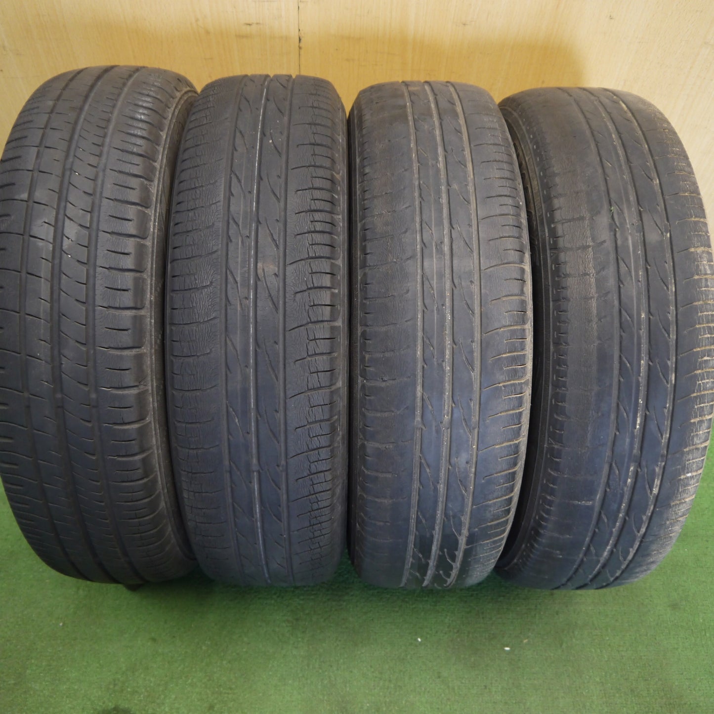 4本価格◎日産 モコ 純正 155/65R14 ダンロップ エナセーブ EC203 14インチ PCD100/4H◎6070803Hノ