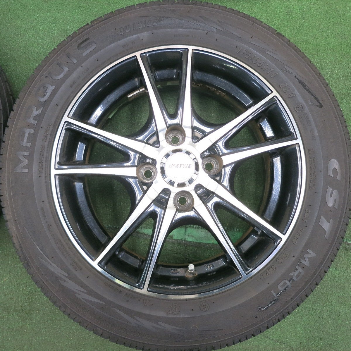 *送料無料* バリ溝！21年！9.5分以上★175/65R14 マーキス CST MR61 JP STYLE Vogel MONZA 14インチ PCD100/4H★4060301HAノ