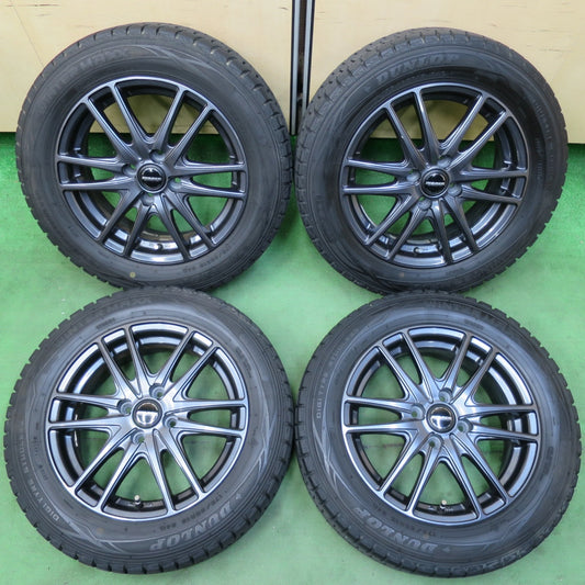 [送料無料] バリ溝！キレイ！9.5分★スタッドレス 175/65R15 ダンロップ ウインターマックス WM01 WAREN ヴァーレン 15インチ PCD100/4H★5032801イス