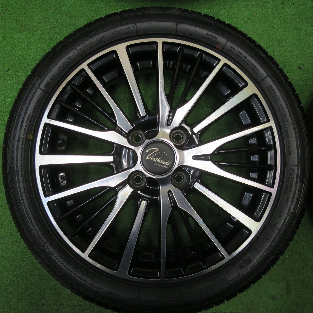 バリ溝！23年！ほぼ10分★165/50R15 ジーテックス NEW REVOLUTION Verthandi ヴェルザンディ ヴェルサンディ 15インチ 軽自動車 軽 サイズ PCD100/4H★5060501TTノ