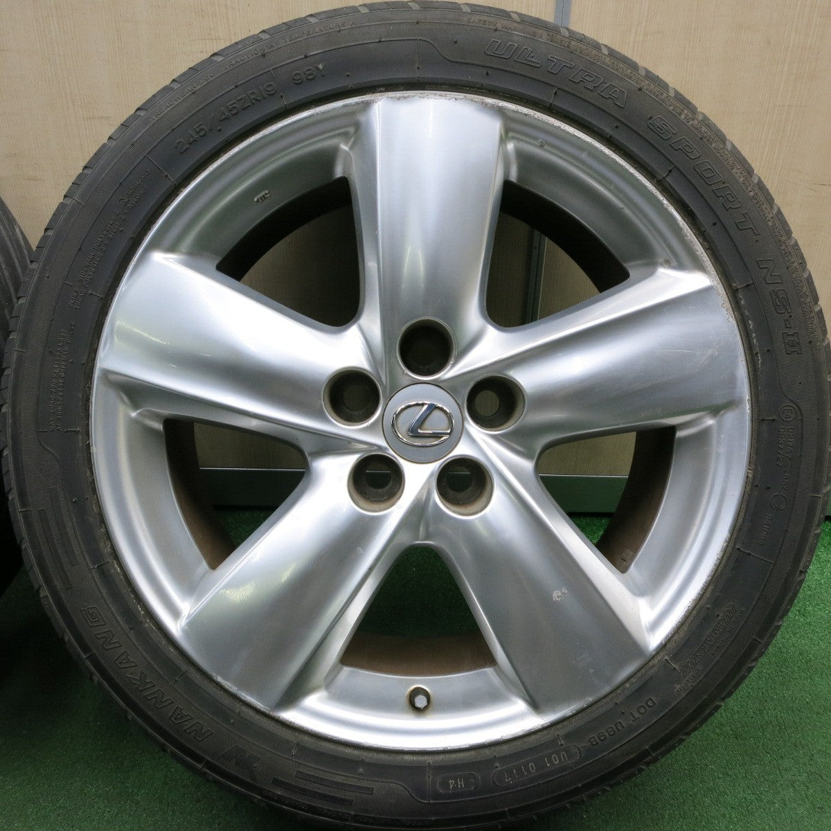 *送料無料* 4本価格★レクサス LS460 LS600 純正 245/45R19 ナンカン ウルトラスポーツ NS-2 19インチ PCD120/5H★4032413HAノ