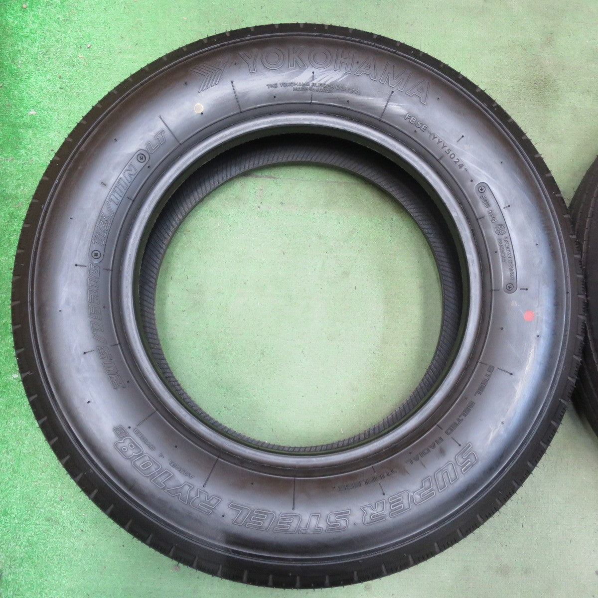 新車外し！24年！6本★トラック タイヤ 205/75R16 113/111N ヨコハマ SUPER STEEL RY108B 16インチ★6062602イノタ