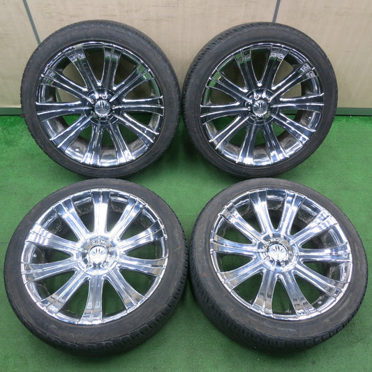 [送料無料] バリ溝！22年！9.5分以上★265/40R22 マックストレック FORTIS T5 MYRTLE MR-07 CRIMSON マーテル クリムソン 22インチ PCD139.7/6H★4122009TNノ