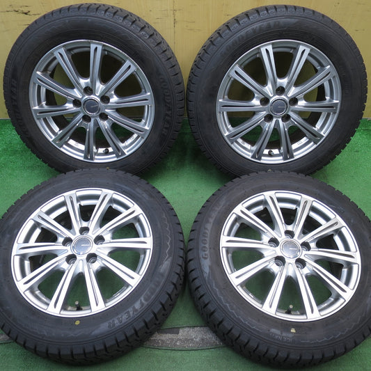 バリ溝！22年！キレイ！9.5分★シエンタ 等 185/60R15 スタッドレス グッドイヤー アイスナビ8 MiLLOUS ミルアス 15インチ PCD100/5H★5062106NJス