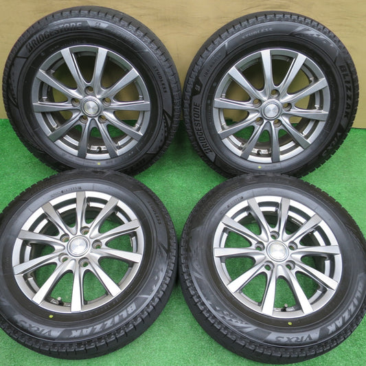 バリ溝！23年！9分★スタッドレス 195/65R15 ブリヂストン ブリザック VRX3 GRASS グラス 15インチ PCD114.3/5H★5121303NKス