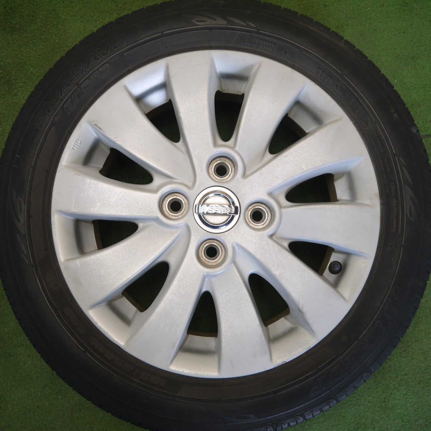 4本価格◎日産 モコ 純正 155/65R14 ダンロップ エナセーブ EC203 14インチ PCD100/4H◎6070803Hノ