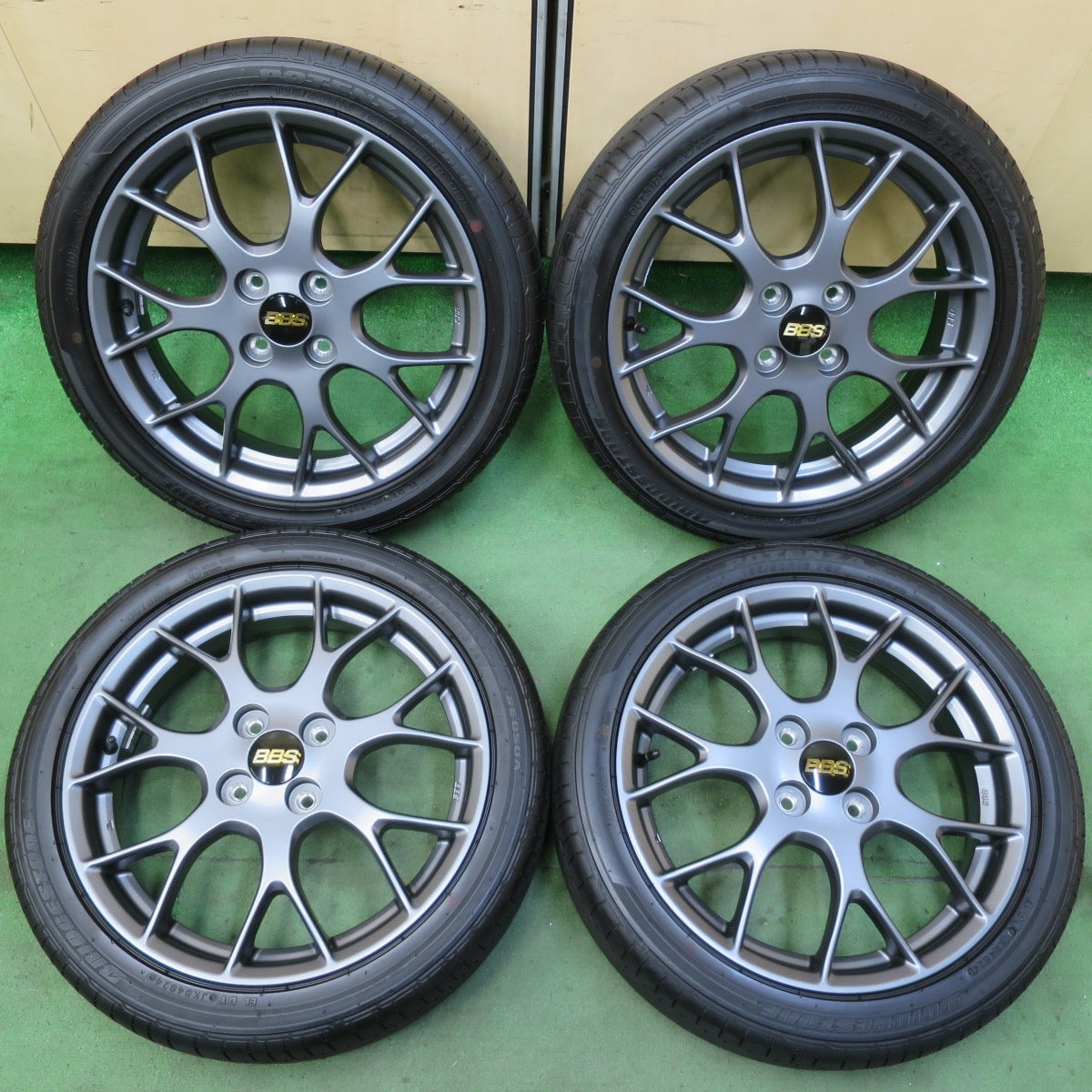 新車外し！24年★ダイハツ コペン GRスポーツ 純正 OP BBS製 DH001L 165/50R16 ブリヂストン ポテンザ RE050A 16インチ PCD100/4H★5091105イノ