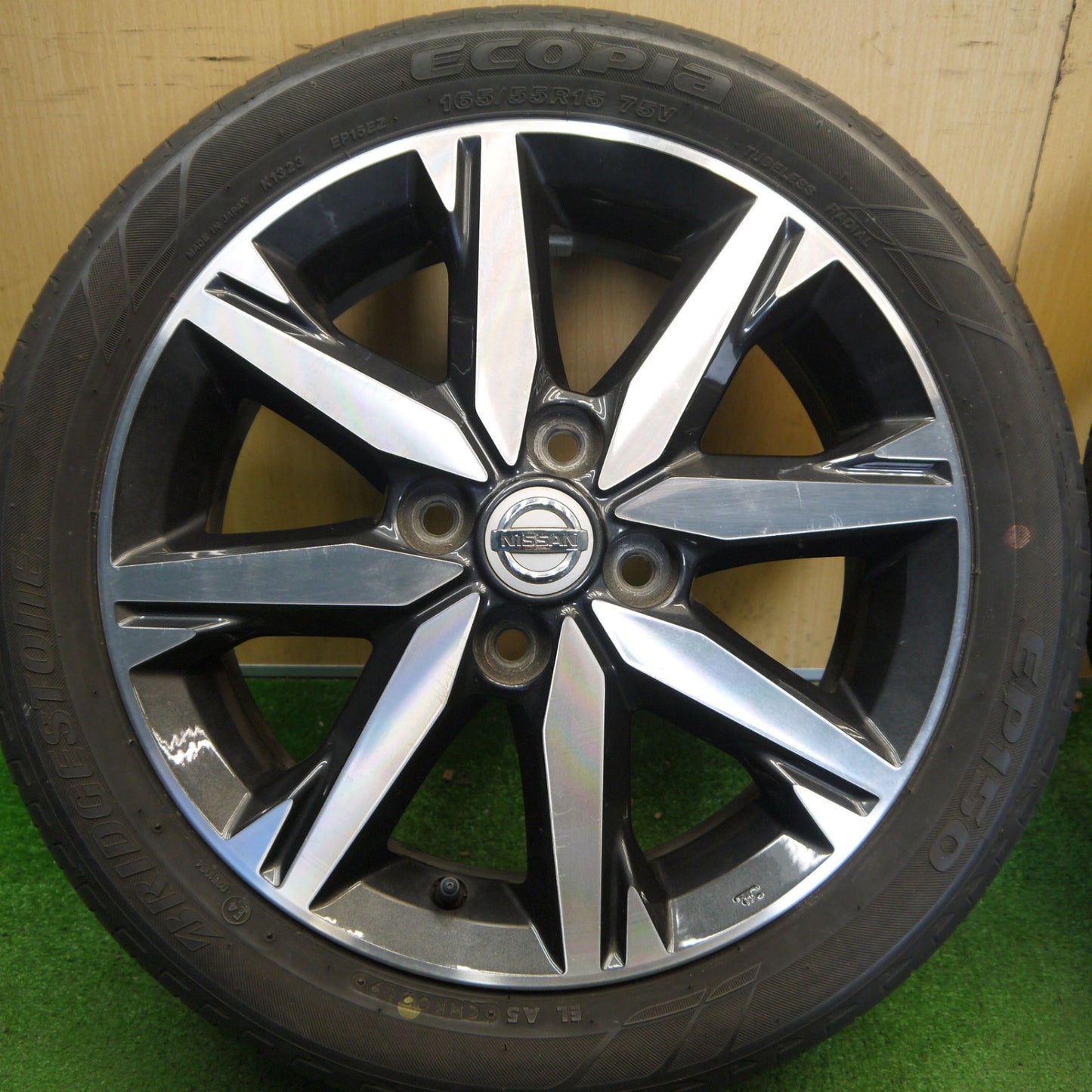 4本価格★日産 デイズ ルークス ハイウェイスター 純正 165/55R15 ブリヂストン エコピア EP150 15インチ PCD100/4H★6042406Hノ