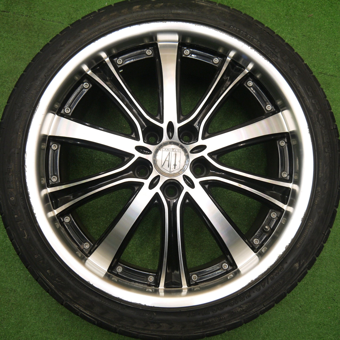 バリ溝！ほぼ10分★ANHELO KLEITOS M190 225/40R19 ATR SPORT アネーロ クレイトス 19インチ PCD114.3/5H★5103104Hノ