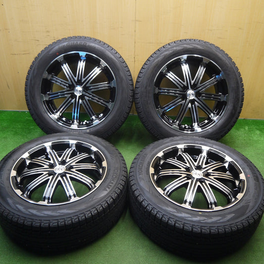 ほぼ未使用！24年！キレイ★Kashina V1 225/60R18 スタッドレス ヨコハマ アイスガード G075 カシーナ 18インチ PCD114.3/5H★6012002Hス