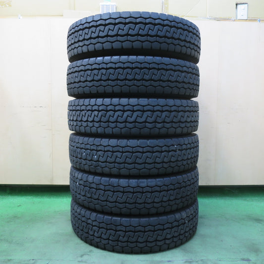 バリ溝！25年！9分！6本★トラック タイヤ 205/85R16 117/115N ブリヂストン エコピア M812 ミックス オールシーズン 16インチ★5101006イスタ