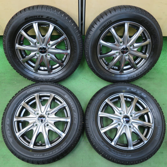 [送料無料] バリ溝！キレイ！ほぼ10分★スタッドレス 155/65R13 トーヨー ガリット G5 EuroSpeed MANARAY SPORT ユーロスピード マナレイ 13インチ PCD100/4H★5021713イス