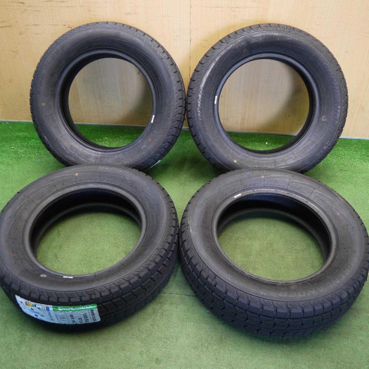 未使用！24年★スタッドレス 195/65R15 グリンランダー ウインター GL868 タイヤ 15インチ プリウス カローラ インプレッサ ノア ヴォクシー ステップワゴン 等★6051201Hスタ