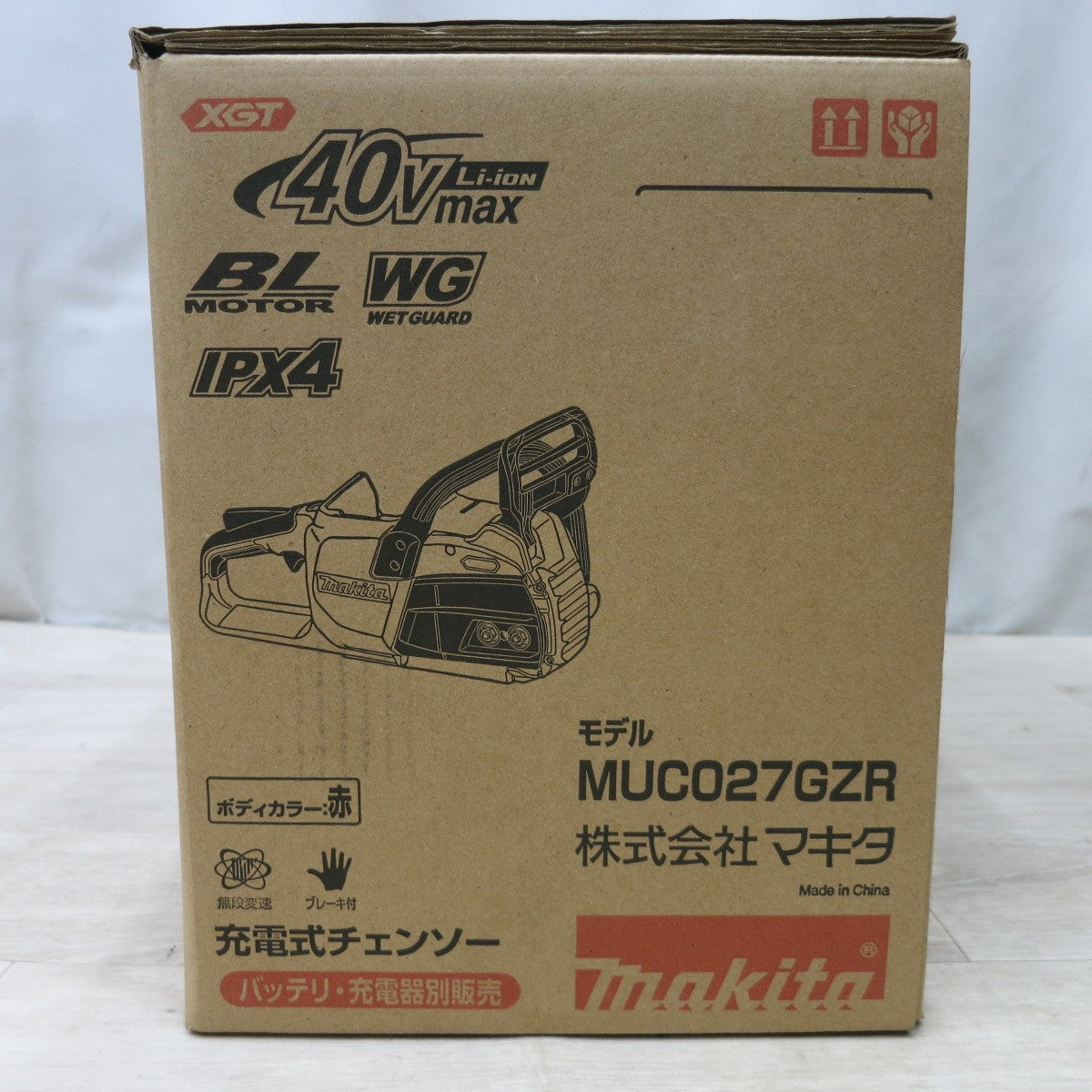 [送料無料] 未使用◆マキタ 充電式 350mm チェンソー 40V MUC027GZR 本体のみ チェーンソー 切断機 赤 電動 工具◆