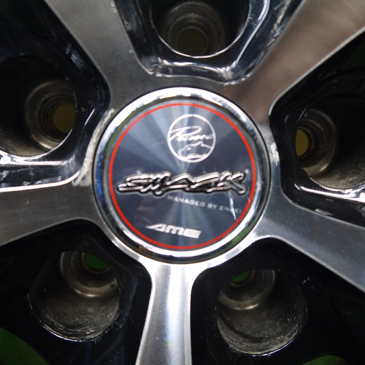 バリ溝！キレイ！9.5分以上★スタッドレス 235/55R18 グッドイヤー アイスナビ SUV SMACK ENKEI AME スマック エンケイ 18インチ PCD114.3/5H★6013008Hス