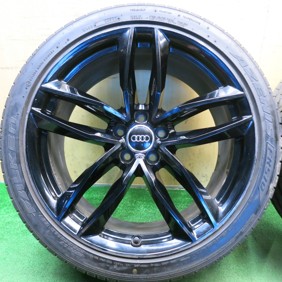 バリ溝！22年！9.5分◎アウディ A6 S6 純正 265/35R20 ファルケン アゼニス FK510 20インチ PCD112/5H◎6082709HAノ