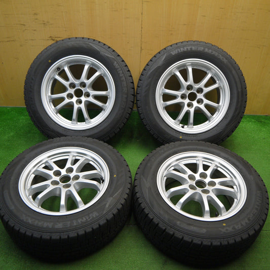 バリ溝！23年！9.5分★トヨタ 50系 プリウス 純正 195/65R15 スタッドレス ダンロップ ウインターマックス WM02 15インチ PCD100/5H★5042306Hス