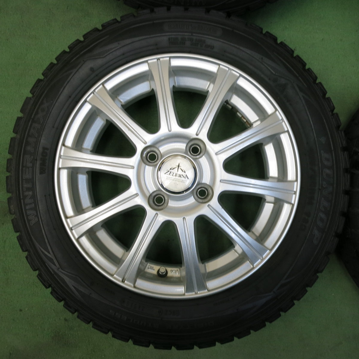 バリ溝！9分★スタッドレス 165/65R14 ダンロップ ウインターマックス WM01 ZELERNA 14インチ ソリオ ハスラー 等 PCD100/4H★5050202SYス