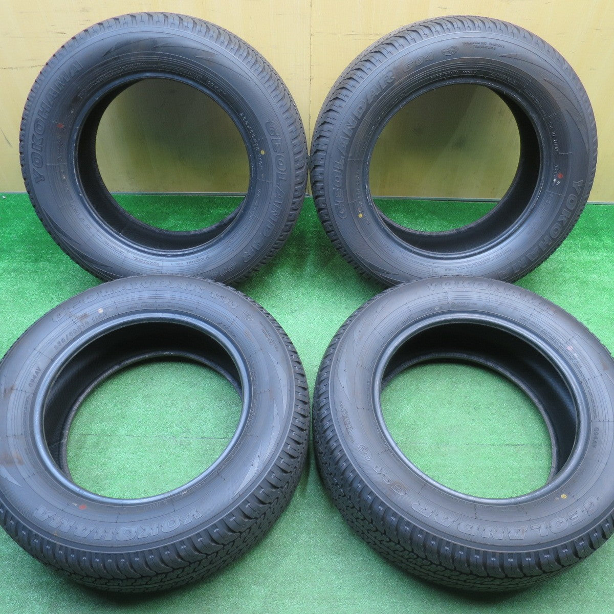 新車外し！25年★265/60R18 ヨコハマ ジオランダー G94 タイヤ 18インチ プラド ハイラックス サーフ トライトン パジェロ 等★5110802NJノタ