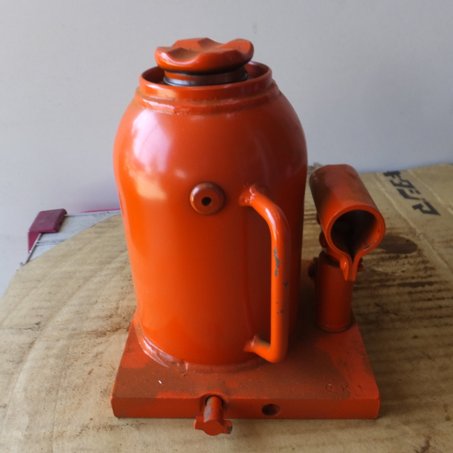 [送料無料] ◆マサダ 油圧ジャッキ HPD-10-2 工具 10TON 10ton 10トン 10000kg 油圧式 オイル だるま ダルマ 車載 自動車 点検 整備(8)◆