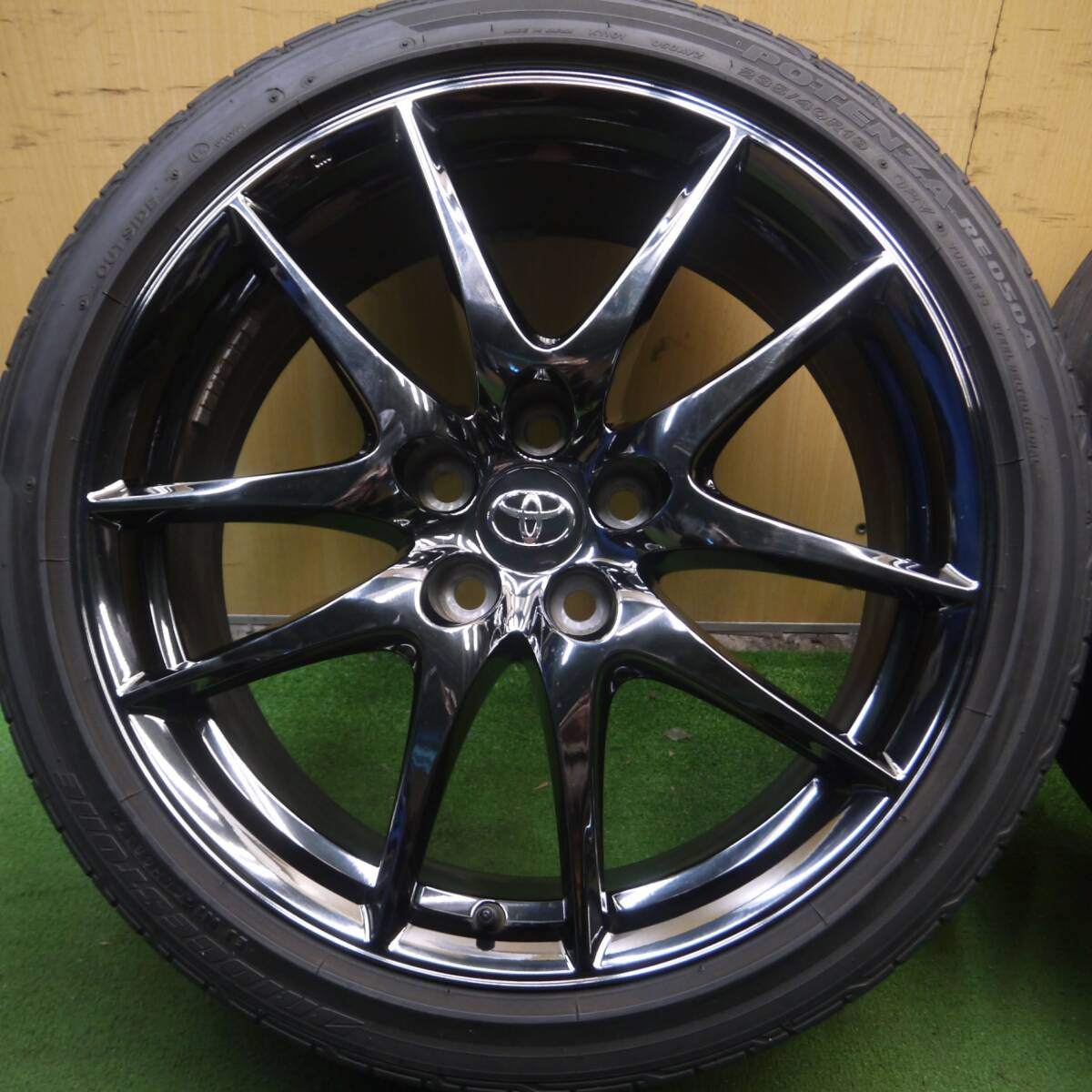 4本価格★トヨタ 130系 マークX GR SPORT 純正 235/40R19 ブリヂストン ポテンザ RE050A 19インチ PCD114.3/5H★4022010Hノ