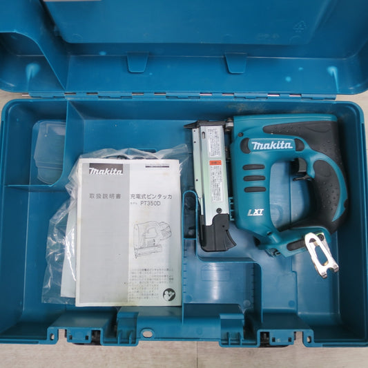[送料無料] キレイ☆マキタ 充電式 ピン タッカ PT350D 電動 工具 タッカー makita☆