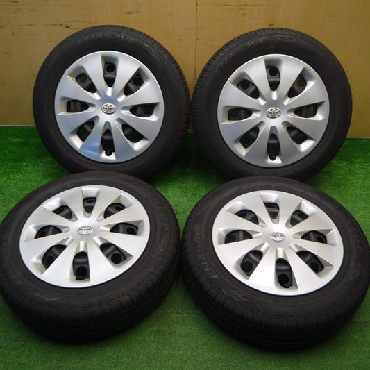 バリ溝！24年！9.5分★トヨタ アクア 純正 スチール 175/65R15 ダンロップ エナセーブ EC204 15インチ PCD100/4H★5111010Hノ