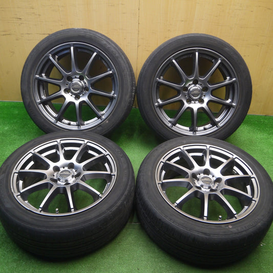 [送料無料] キレイ★215/50R17 ヨコハマ エコス ES31 SCHNEIDER ATECH シュナイダー 17インチ PCD114.3/5H★5011508Hノ