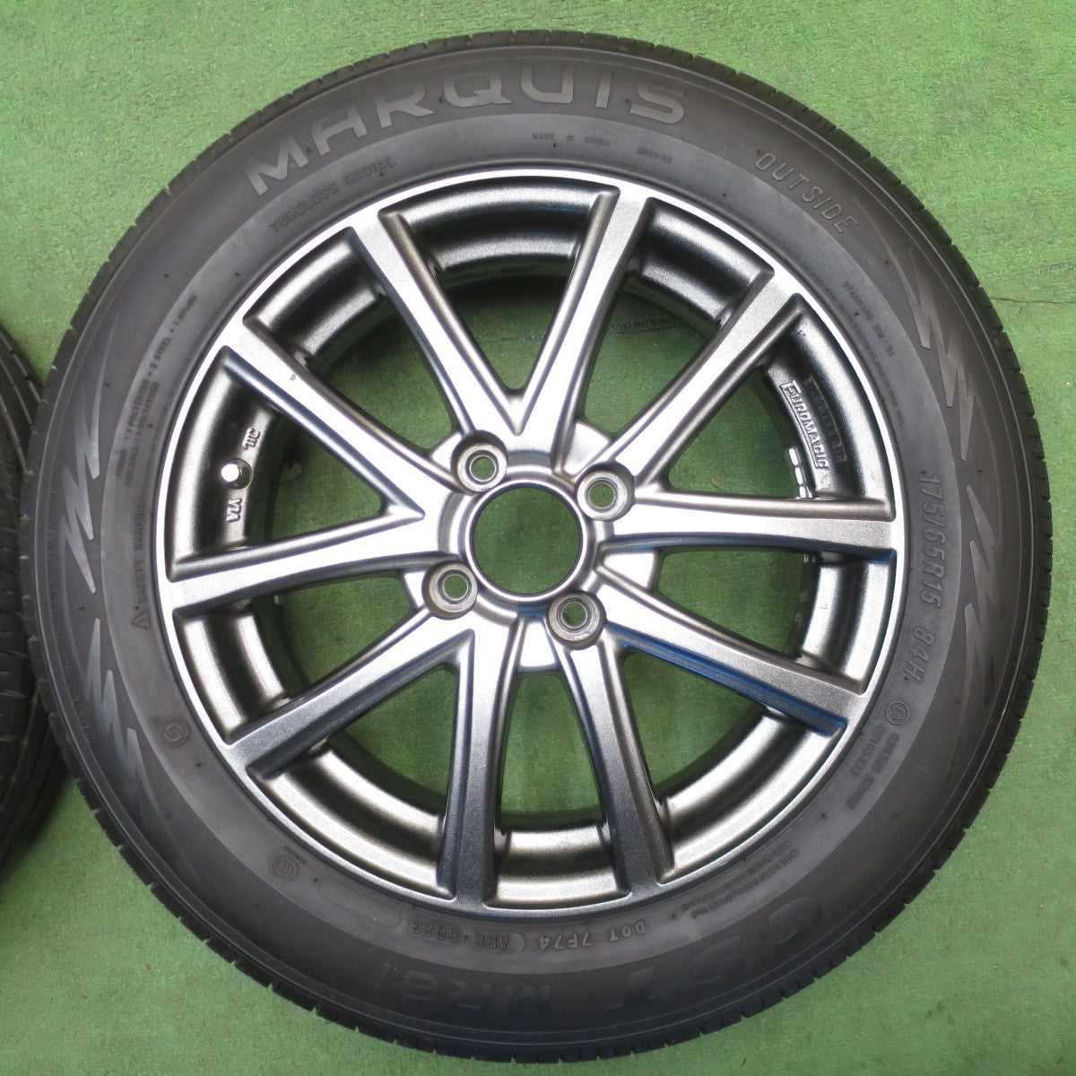 バリ溝！23年！キレイ！9.5分★175/65R15 マーキス CST MR61 EURO MAGIC Aspire FX ユーロマジック アスパイア 15インチ PCD100/4H★6032905NJノ