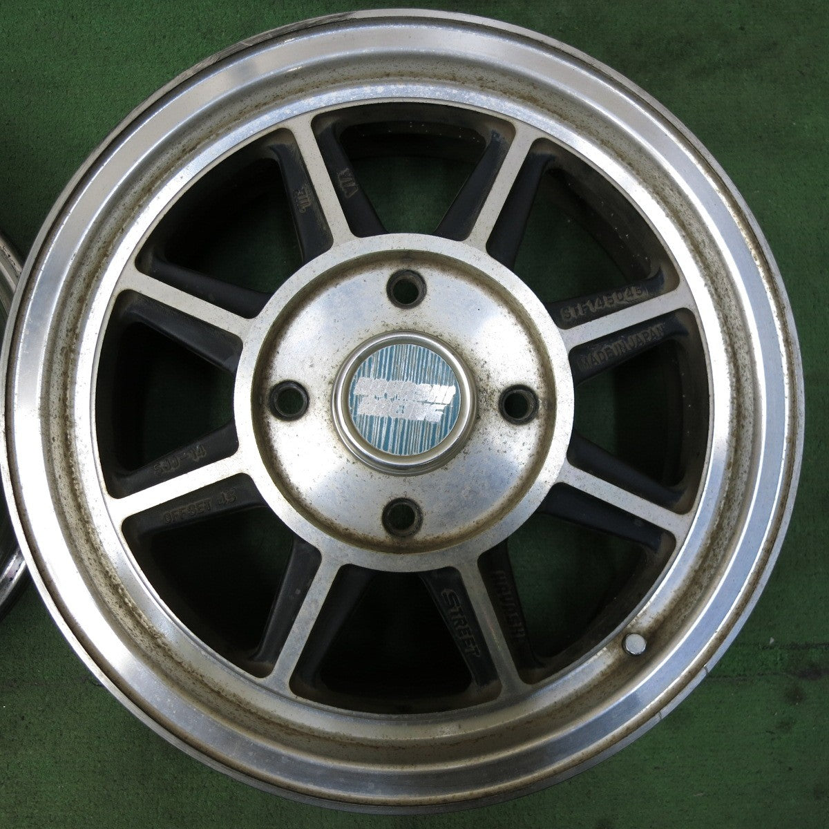 [送料無料] 4本価格★HAYASHI RACING 14インチ ホイール 14×5JJ ハヤシ レーシング カプチーノ 等 PCD114.3/4H★5032110SYホ