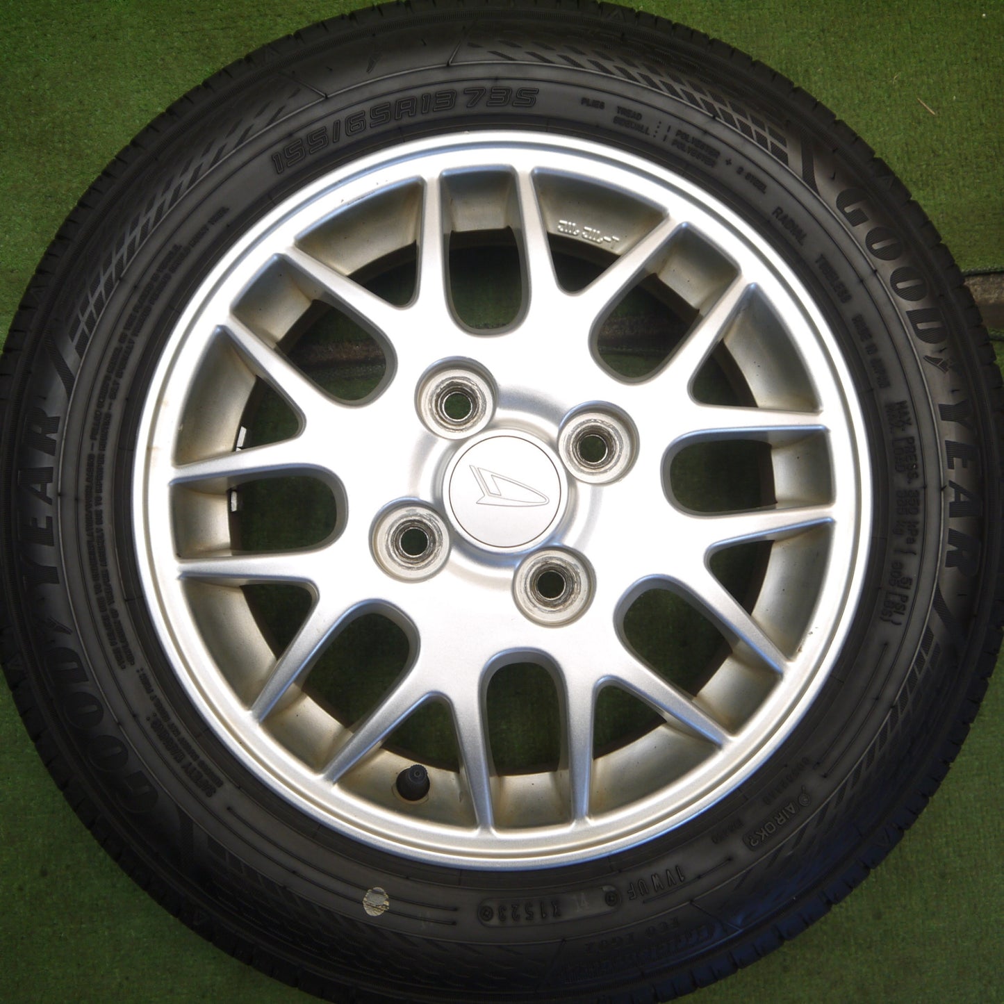 バリ溝！23年！ほぼ10分◎ダイハツ アトレー ネイキッド 等 純正 155/65R13 グッドイヤー EfficientGrip ECO EG02 13インチ PCD100/4H◎6072405Hノ