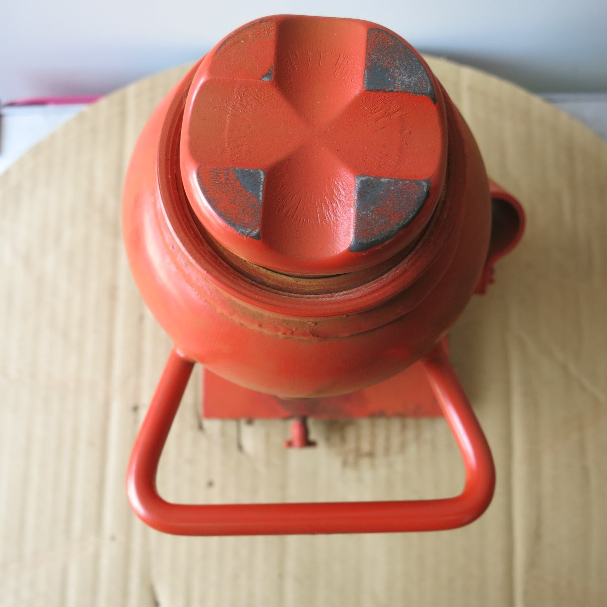 [送料無料] ◆マサダ 油圧 ジャッキ HP-15N 工具 15TON 15ton 15トン 15000kg 油圧式 オイル だるま ダルマ 車載 自動車 点検 整備③◆