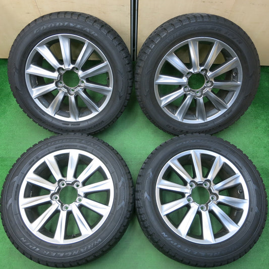 *送料無料* バリ溝!キレイ!9.5分★レクサス LX570 純正 スタッドレス 285/50R20 グッドイヤー ラングラー IP/N 20インチ PCD150/5H ランクル等★4021710イス