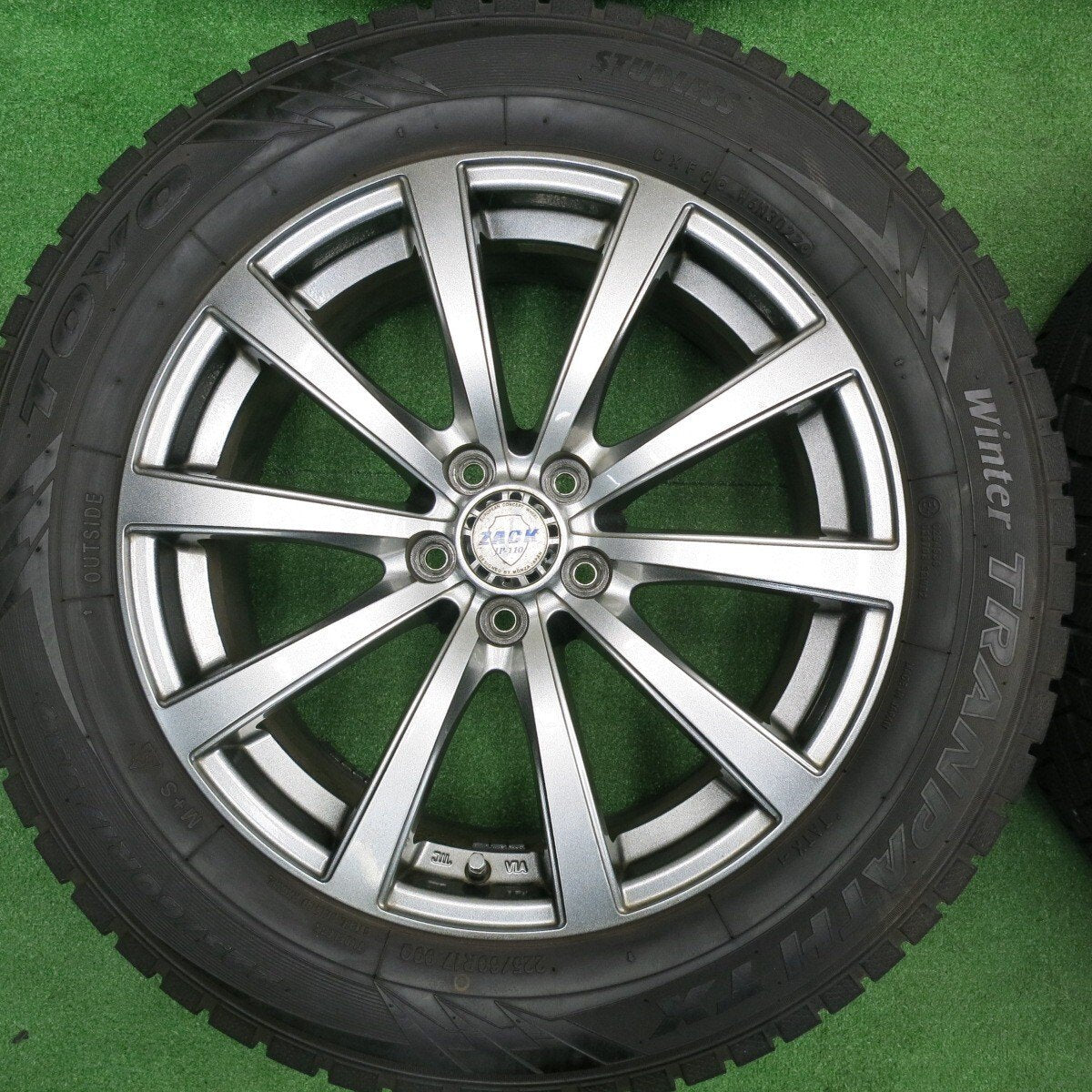 バリ溝！22年！キレイ！9.5分★スタッドレス 225/60R17 トーヨー ウインタートランパス TX ZACK JP-110 MONZA ザック 17インチ PCD114.3/5H★4120604TNス