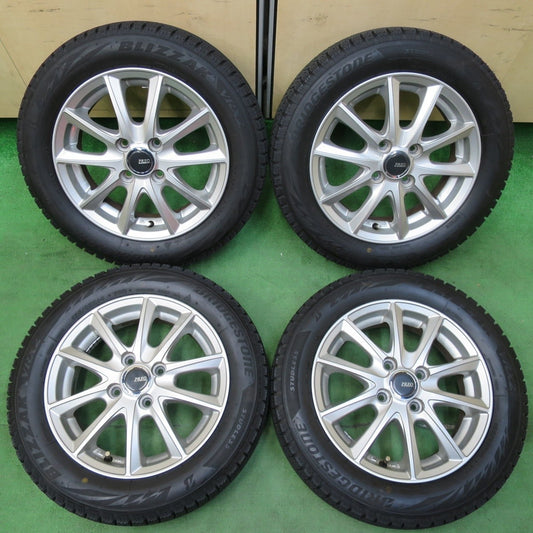 バリ溝！23年！キレイ！ほぼ10分★スタッドレス 155/65R14 ブリヂストン ブリザック VRX2 PREO プレオ 14インチ PCD100/4H★5010703イス