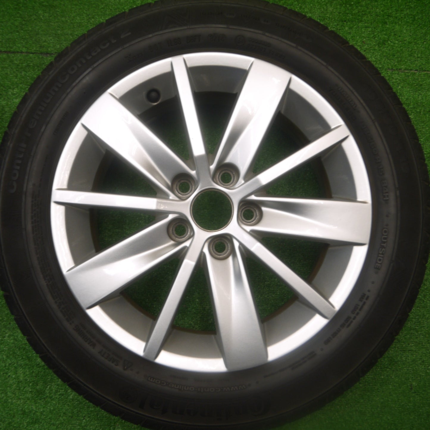 *送料無料* 4本価格★ワーゲン ポロ 純正 185/60R15 コンチネンタル コンチプレミアム コンタクト2 15インチ PCD100/5H★4082608Hノ